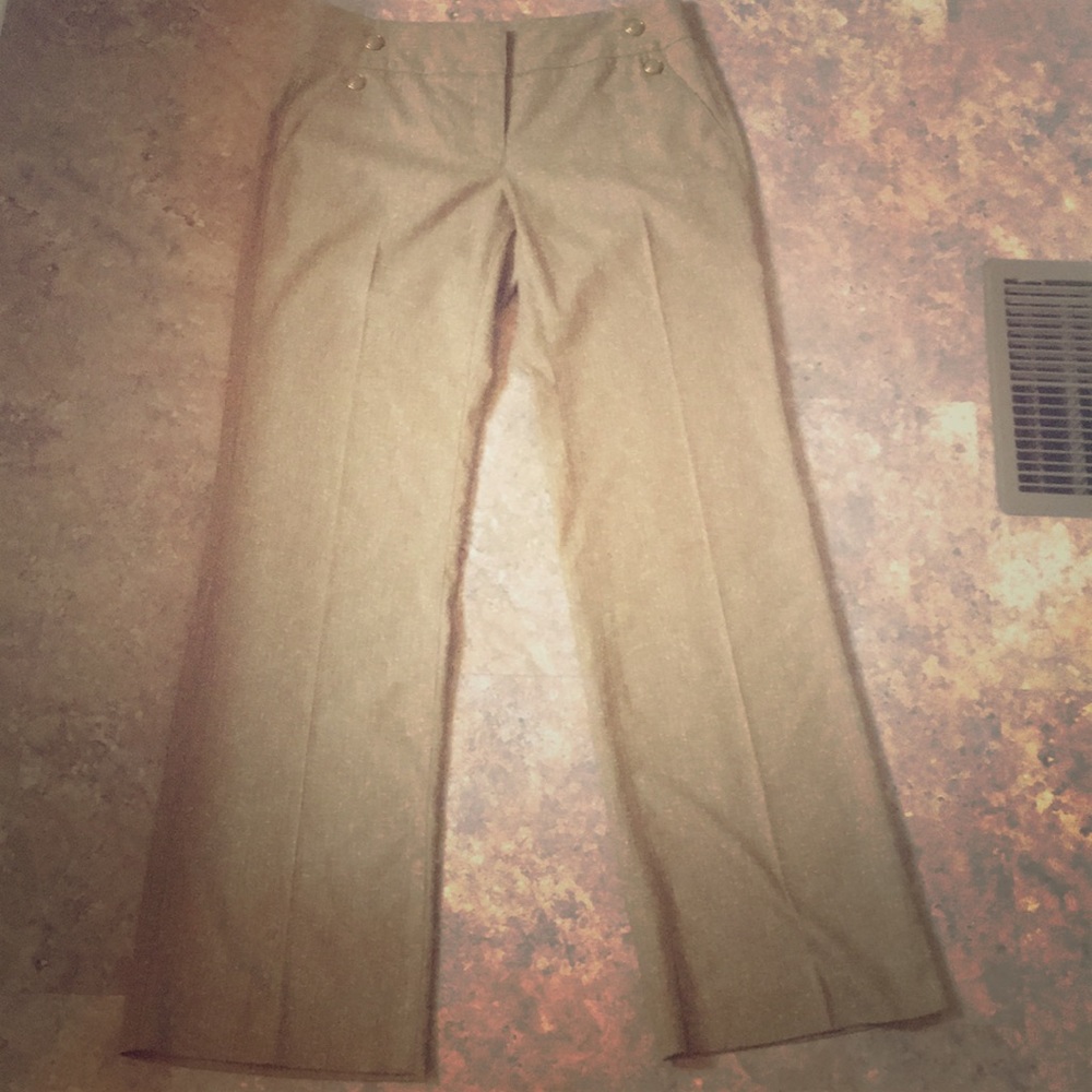 Cabi size 10 wide leg Khaki trouser, 33” inseam